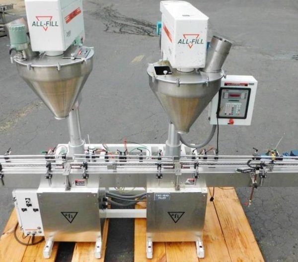 ALL-FILL TWIN HEAD POWDER FILLER MODEL DHA 400